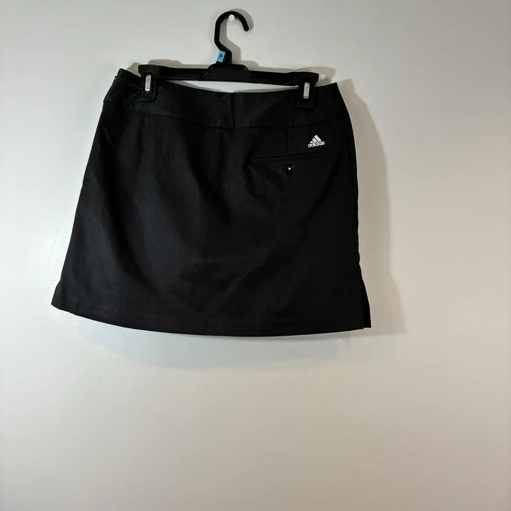 Adidas Golf Skort Pull On‎ Athletic Performance Black Size 2 - Picture 2 of 6